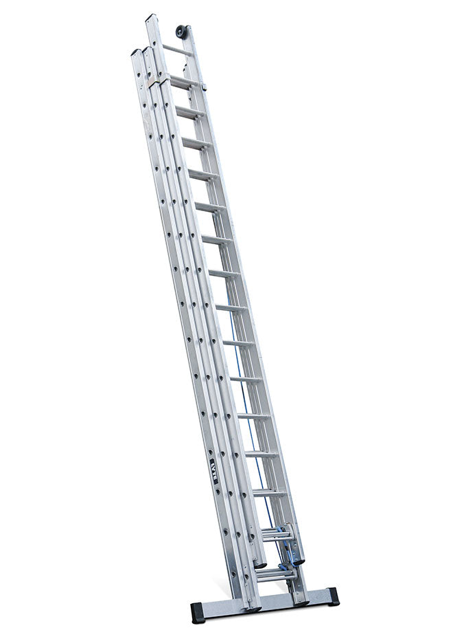Lyte EN131 Professional 3 Section Rope Operated Extension Ladders closed NHT360