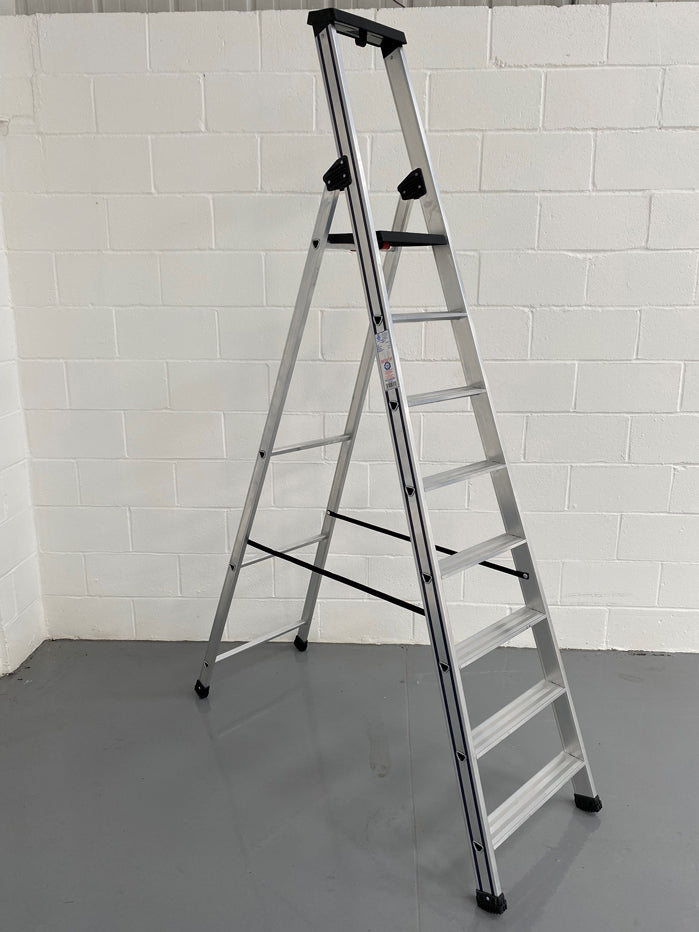 Issima Heavy Duty Platform Step Ladders - 8 Tread