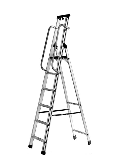 Issima Platform stepladder with double handrails
