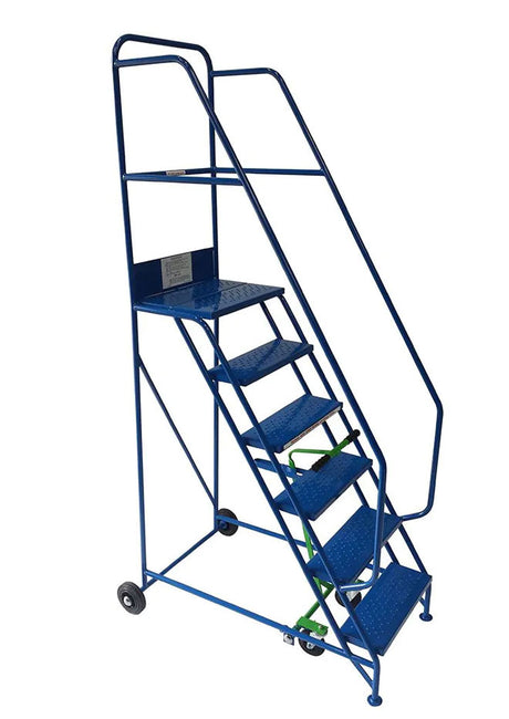Klime-ezee Industrial Mobile Steps with Double Handrails - 300 Kg Capacity
