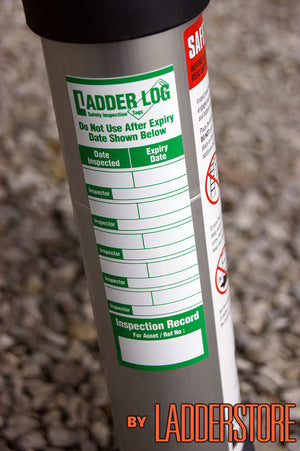 Ladderstore Ladder Log Safety Inspection Sticker - Green (single)