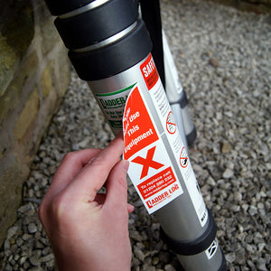 Ladderstore Ladder Log Safety Inspection Sticker - Red Do Not Use (single)