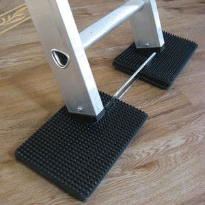 Laddermat Anti-Slip Ladder Leveller on wood floor