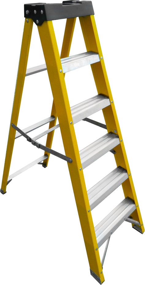 LFI PRo Fibreglass Builders Swingback Step Ladder