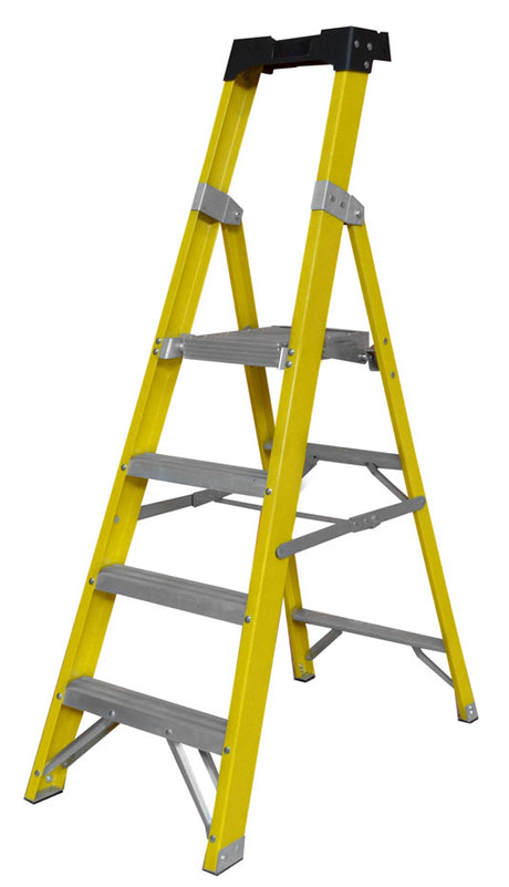 GRP Platform Ladder With Double Handrails
