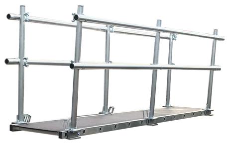 LFI Tuff Board Staging System with double handrails