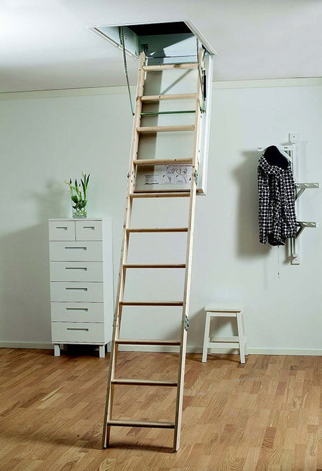 Midmade LUX A1120 3 Section Timber Loft Ladder