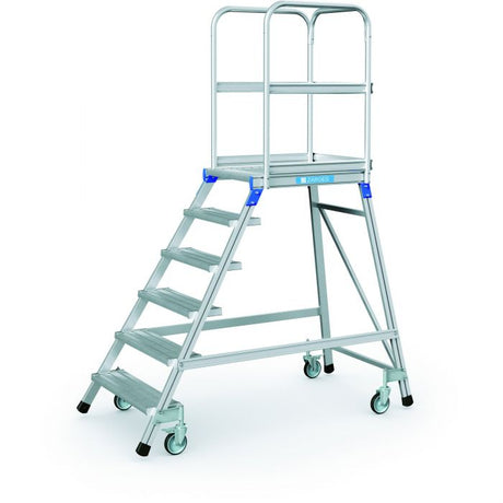 Zarges Z600 Mobile Single-Sided Access Warehouse Step 
