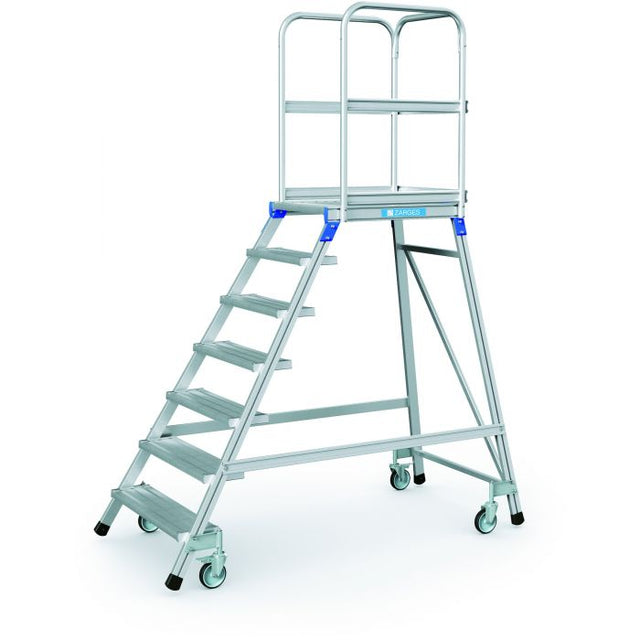 Zarges Z600 Mobile Single-Sided Access Warehouse Step 