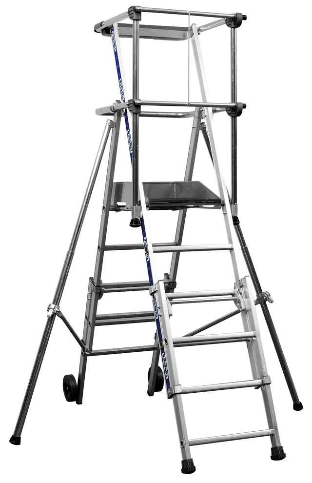 Zarges Sherpascopic Telescopic Work Platform Ladders
