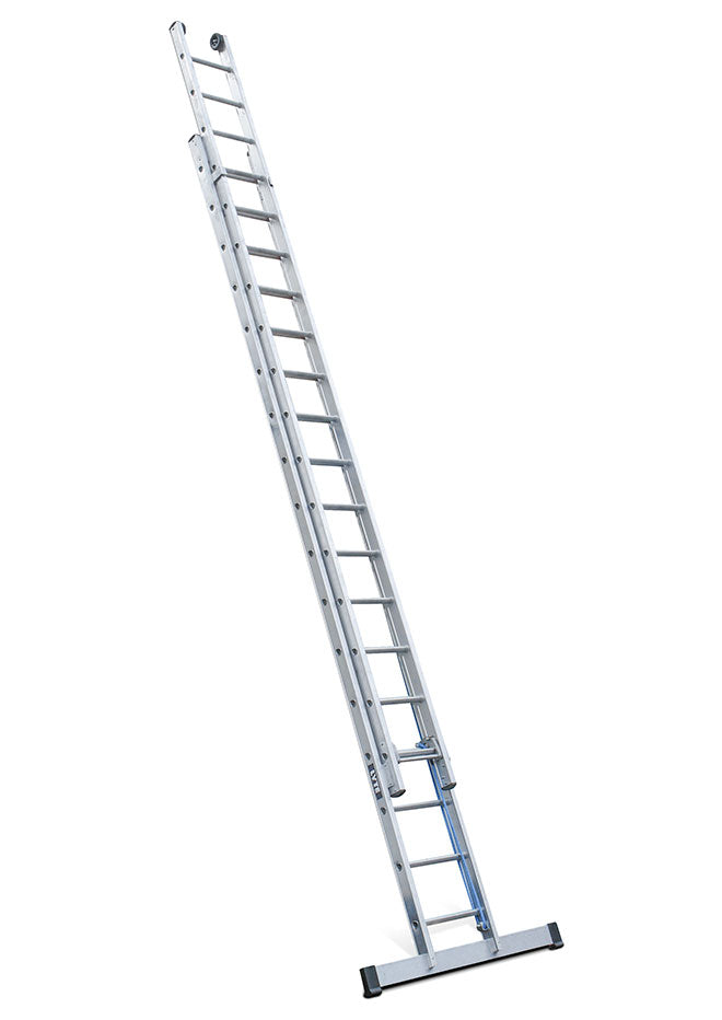 Lyte EN131 Professional 2 Section Rope Operated Extension Ladders extended NHD235