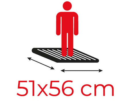 Climb-It EN131 Folding Steps Platform Size