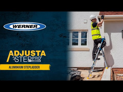 Werner Adjusta Step Pro Aluminium Adjustable Step Ladders