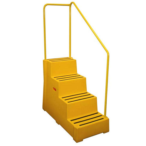 Polyethylene Plastic Quadruple Safety Step | RW0104 – Ladderstore