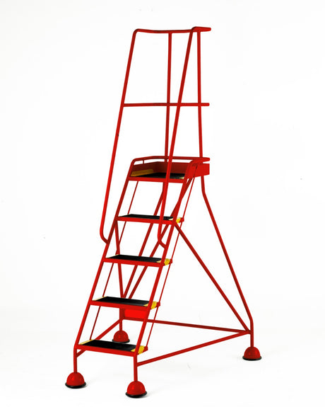 Steptek BS Approved Classic Warehouse Step - 5 Tread In Red