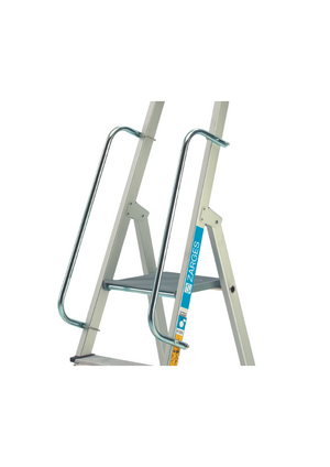 Zarges Scana S EN131 Professional Aluminium Step Ladders - handrail