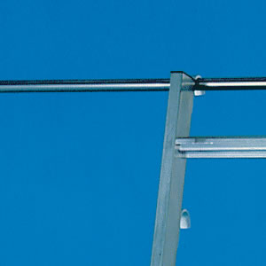 Zarges Aluminium Rail for Shelf Ladders - 3m