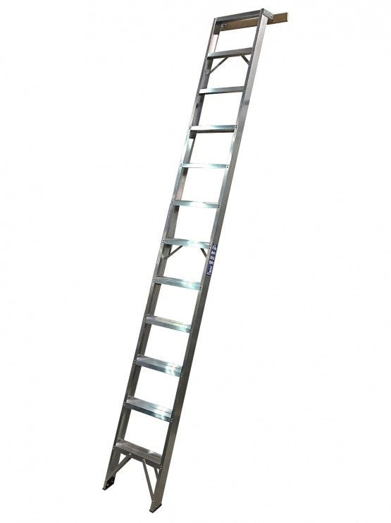 Aluminium Shelf Ladders With Spreader Bar - 6 Tread
