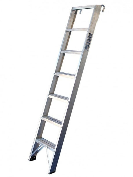 Aluminium Shelf Ladders With Hook - 6 Tread