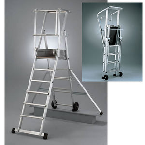 Sherpamatic Folding Work Platform Ladder 6 Tread