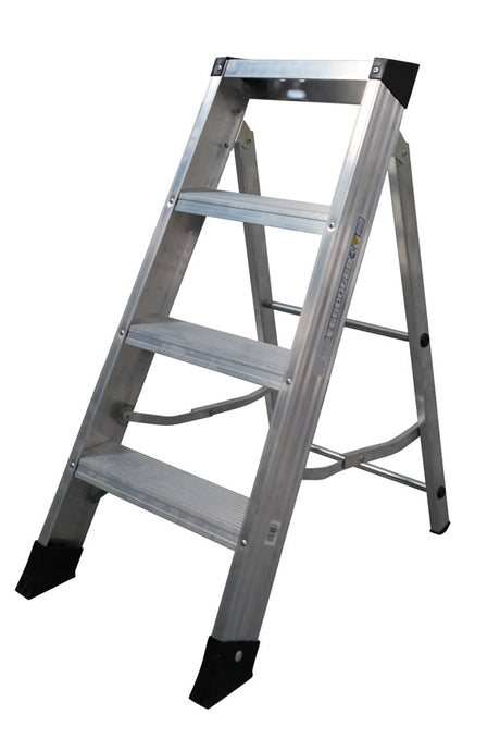 Murdoch Aluminium Swingback Step Ladders - 4 tread