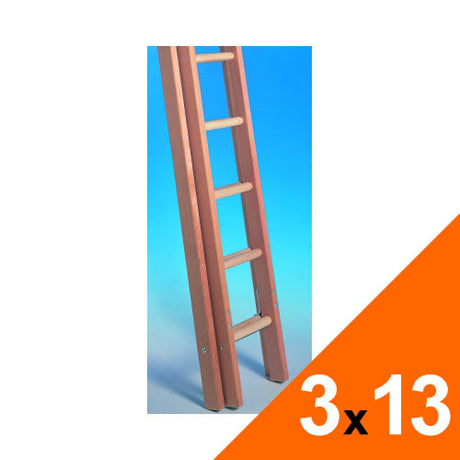 3 Section Extension Ladders - 3 x 13 rungs