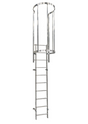 Roof Access Ladder With Hoops