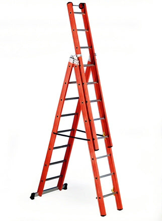 V3 Glass-Fibre Combination Ladder - 3 x 8 rungs