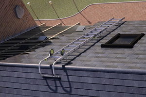 Youngman 2 Section Roof Ladder - on roof
